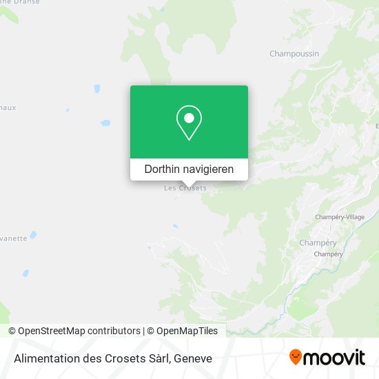 Alimentation des Crosets Sàrl Karte