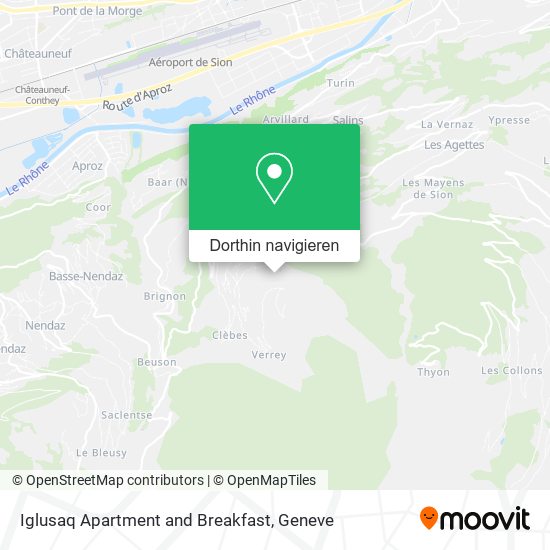 Iglusaq Apartment and Breakfast Karte
