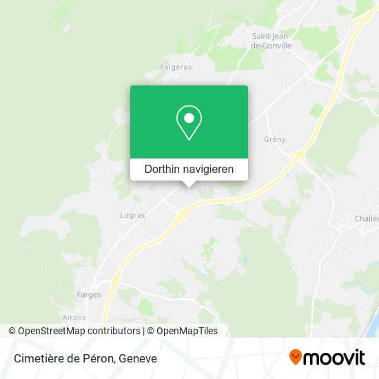Cimetière de Péron Karte