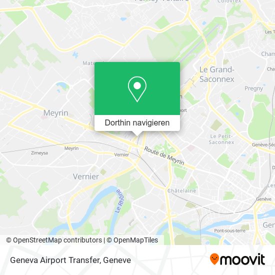 Geneva Airport Transfer Karte