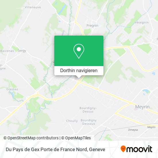 Du Pays de Gex Porte de France Nord Karte