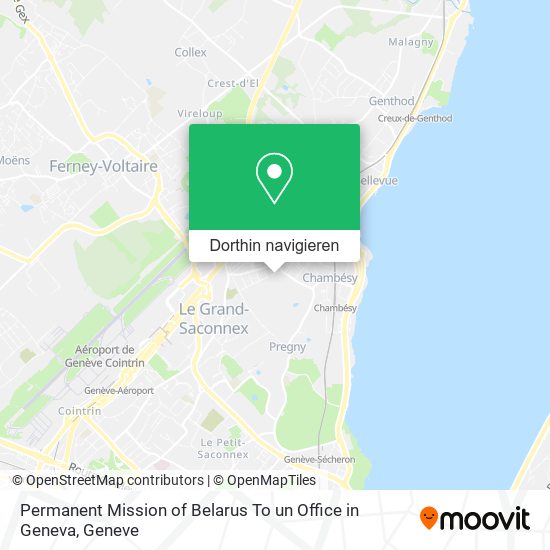 Permanent Mission of Belarus To un Office in Geneva Karte