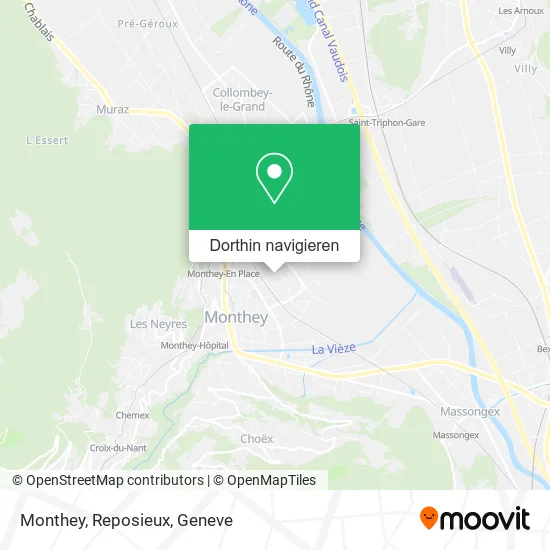 Monthey, Reposieux Karte