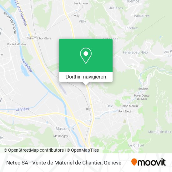 Netec SA - Vente de Matériel de Chantier Karte