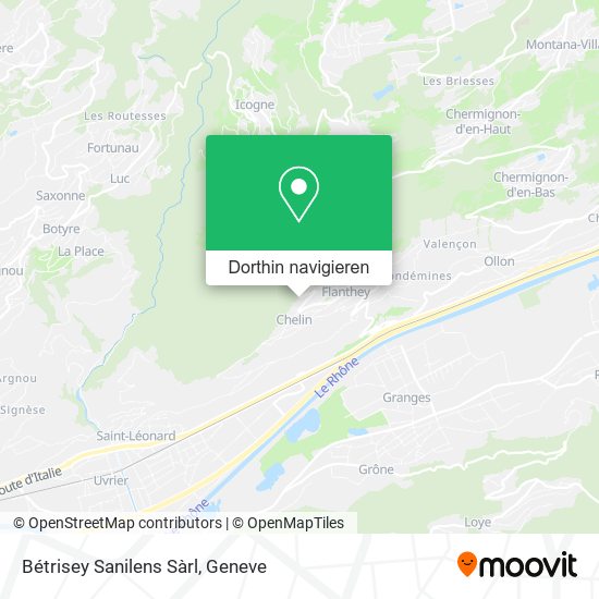 Bétrisey Sanilens Sàrl Karte
