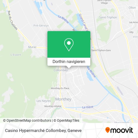 Casino Hypermarché Collombey Karte