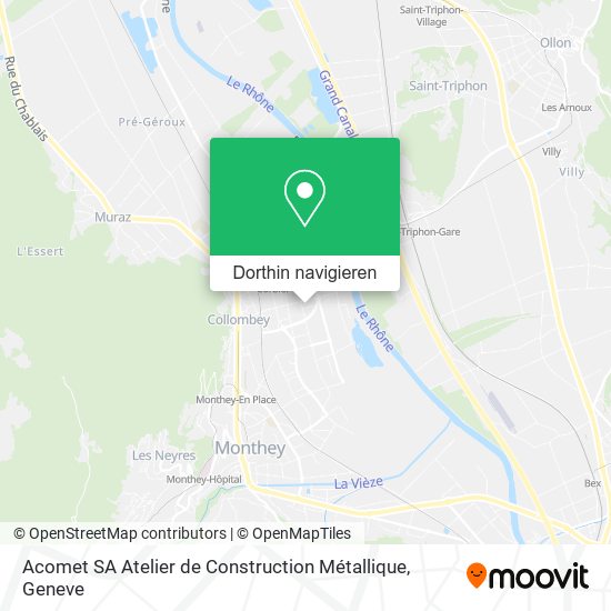 Acomet SA Atelier de Construction Métallique Karte