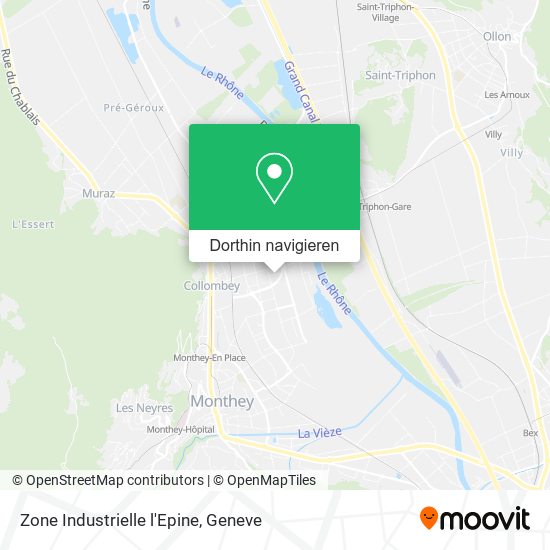 Zone Industrielle l'Epine Karte