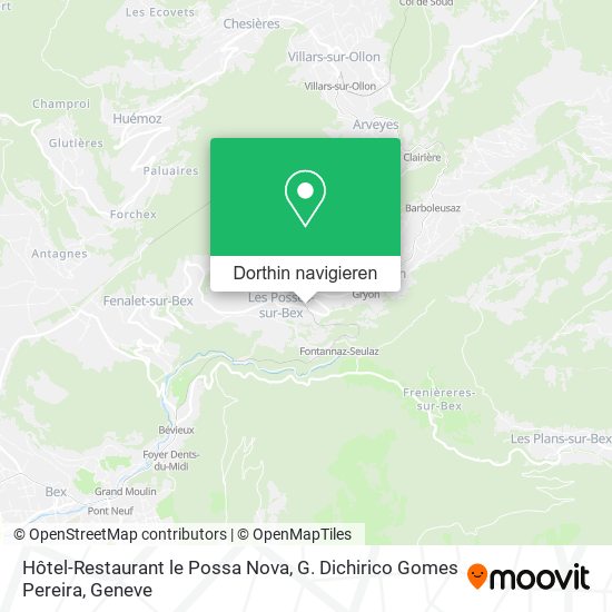 Hôtel-Restaurant le Possa Nova, G. Dichirico Gomes Pereira Karte