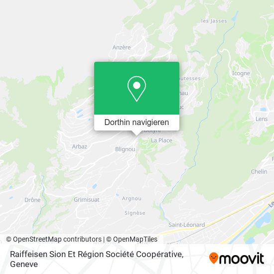 Raiffeisen Sion Et Région Société Coopérative Karte