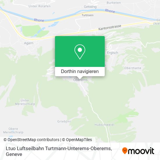Ltuo Luftseilbahn Turtmann-Unterems-Oberems Karte