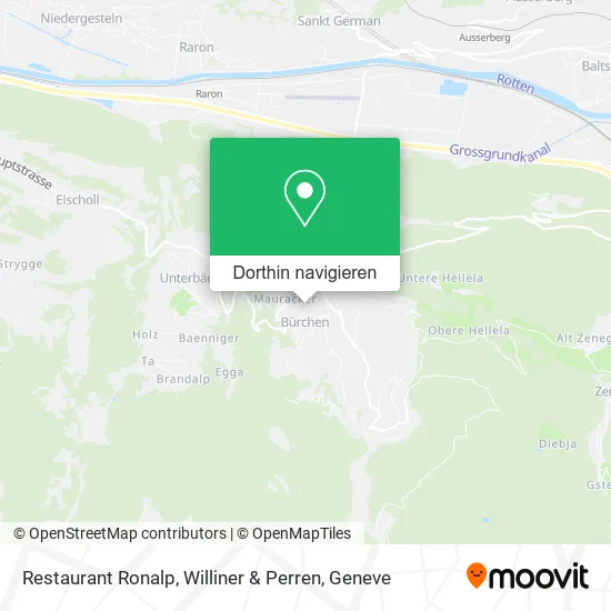 Restaurant Ronalp, Williner & Perren Karte