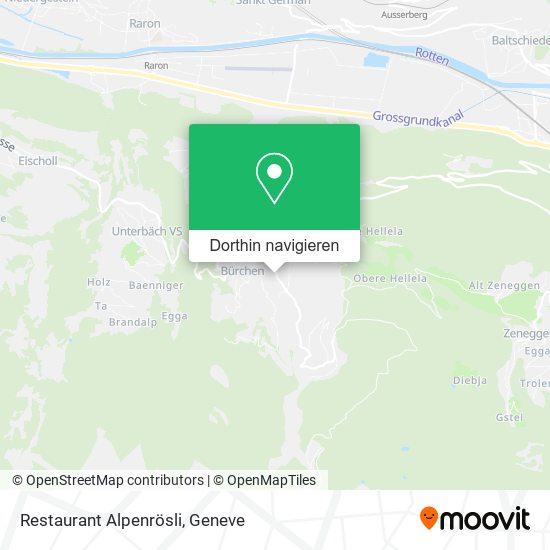 Restaurant Alpenrösli Karte
