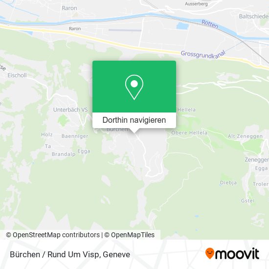 Bürchen / Rund Um Visp Karte