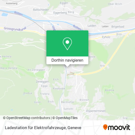 Ladestation für Elektrofahrzeuge Karte