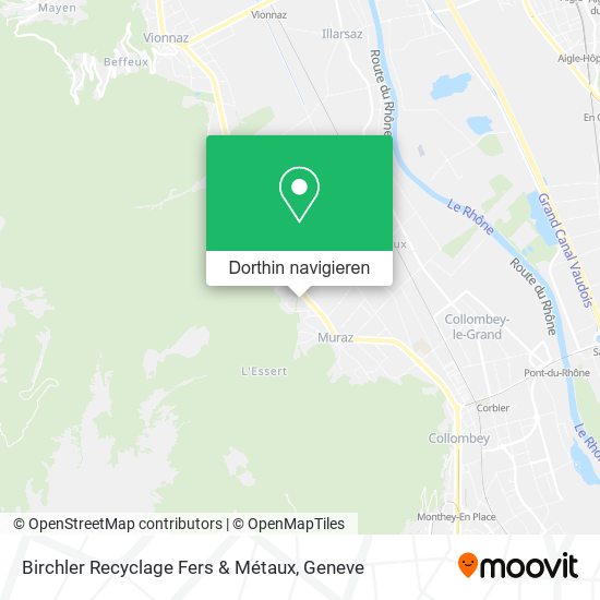 Birchler Recyclage Fers & Métaux Karte