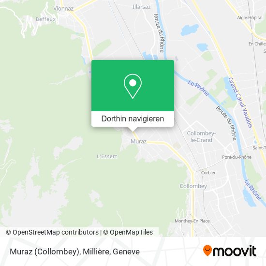 Muraz (Collombey), Millière Karte