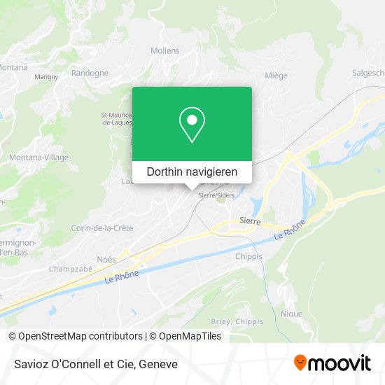 Savioz O'Connell et Cie Karte
