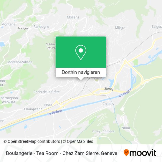 Boulangerie - Tea Room - Chez Zam Sierre Karte