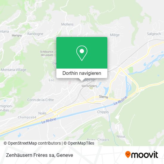 Zenhäusern Frères sa Karte