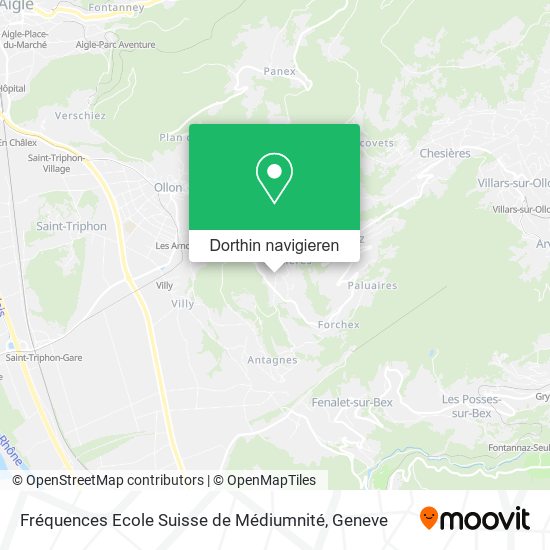 Fréquences Ecole Suisse de Médiumnité Karte