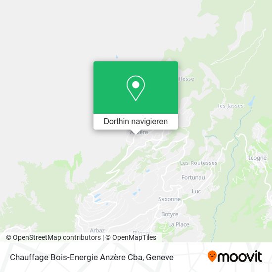 Chauffage Bois-Energie Anzère Cba Karte