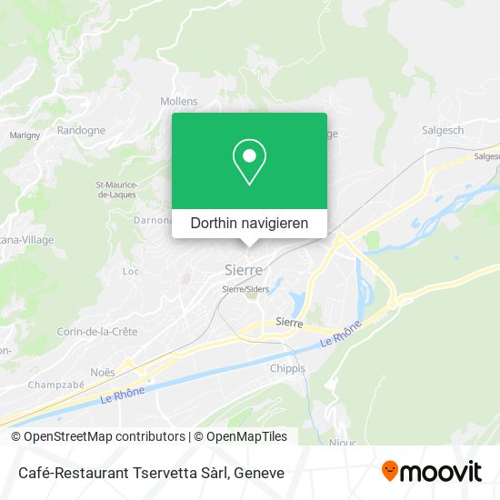 Café-Restaurant Tservetta Sàrl Karte