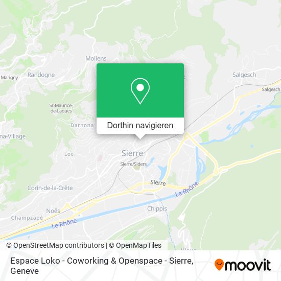 Espace Loko - Coworking & Openspace - Sierre Karte