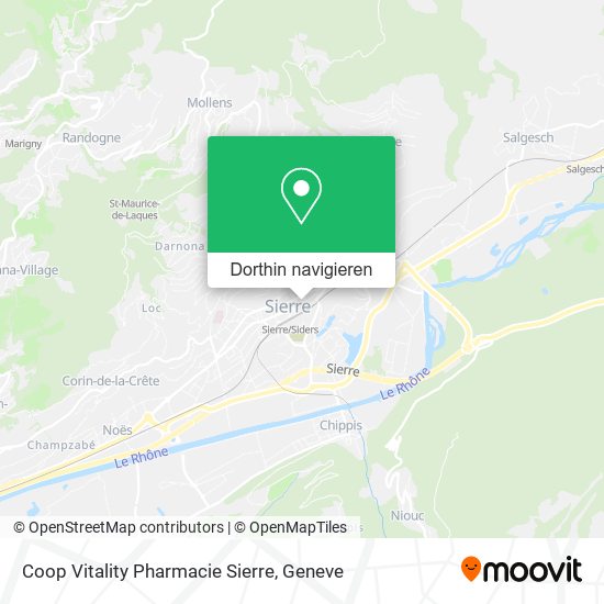 Coop Vitality Pharmacie Sierre Karte
