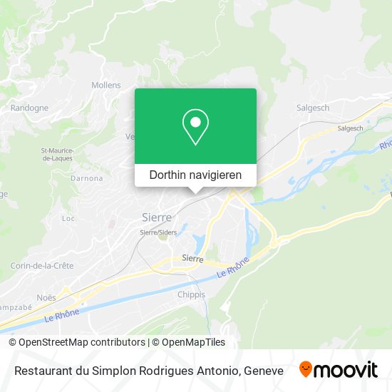 Restaurant du Simplon Rodrigues Antonio Karte