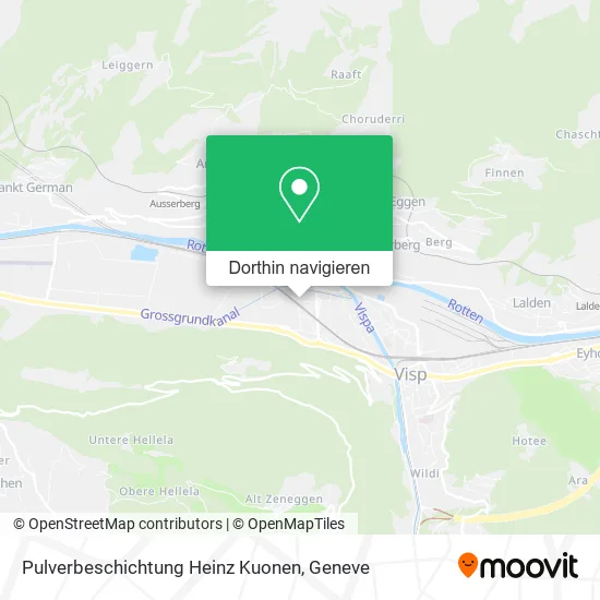 Pulverbeschichtung Heinz Kuonen Karte