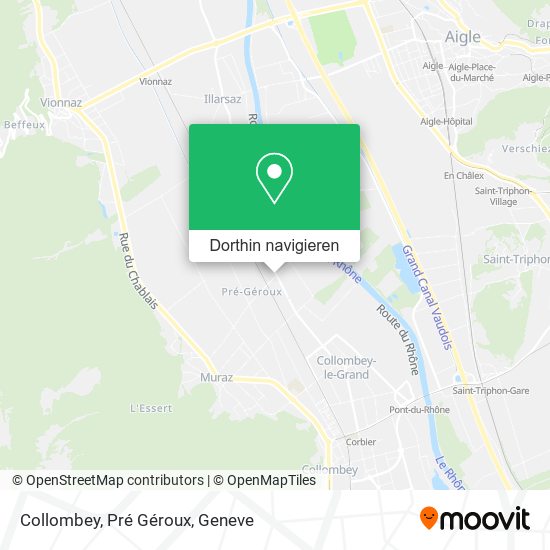 Collombey, Pré Géroux Karte