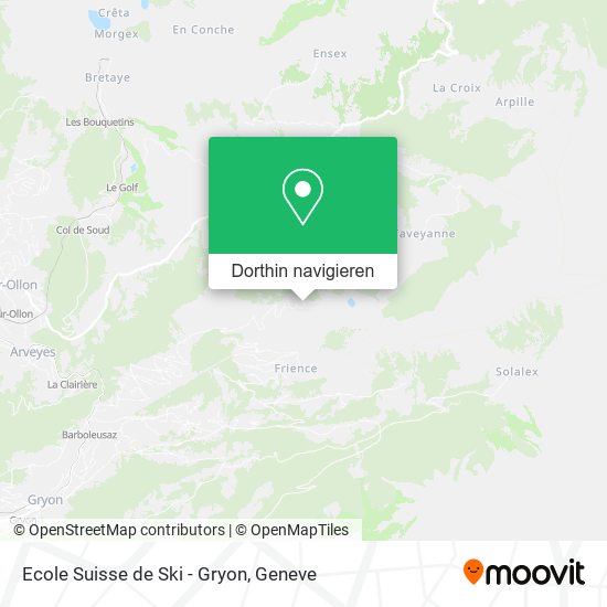 Ecole Suisse de Ski - Gryon Karte
