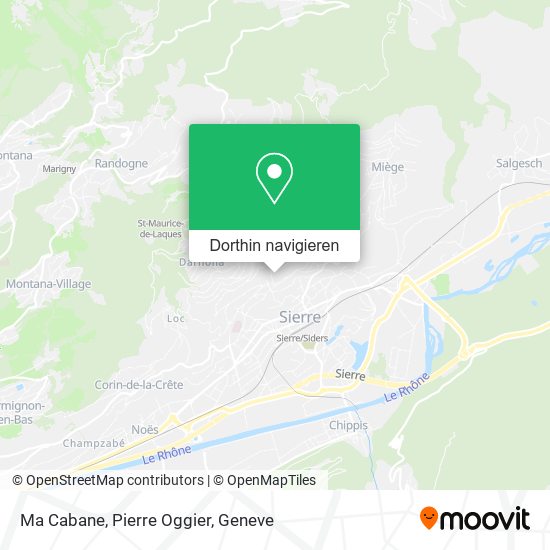 Ma Cabane, Pierre Oggier Karte