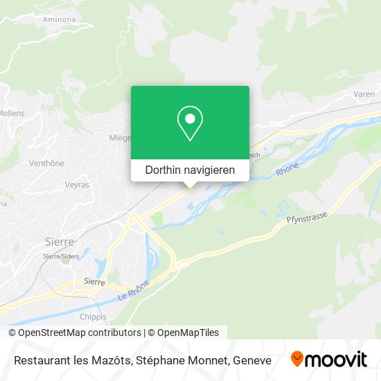 Restaurant les Mazôts, Stéphane Monnet Karte
