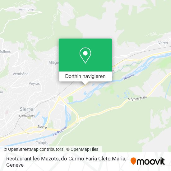 Restaurant les Mazôts, do Carmo Faria Cleto Maria Karte