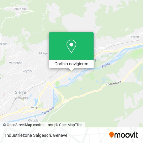 Industriezone Salgesch Karte