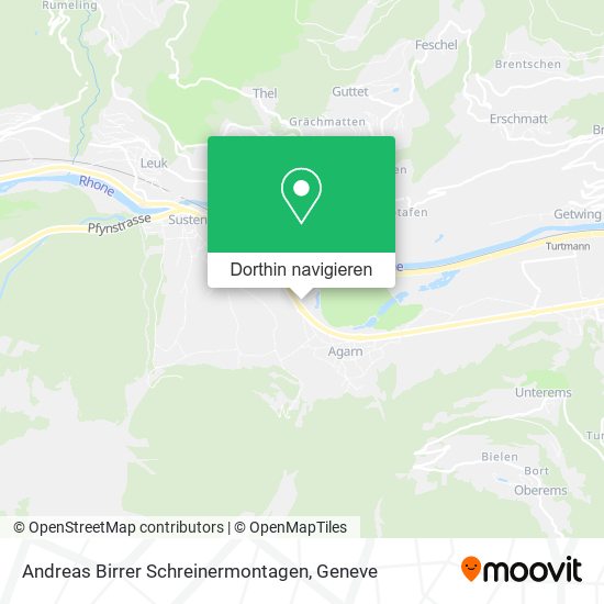 Andreas Birrer Schreinermontagen Karte