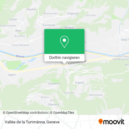 Vallée de la Turtmänna Karte