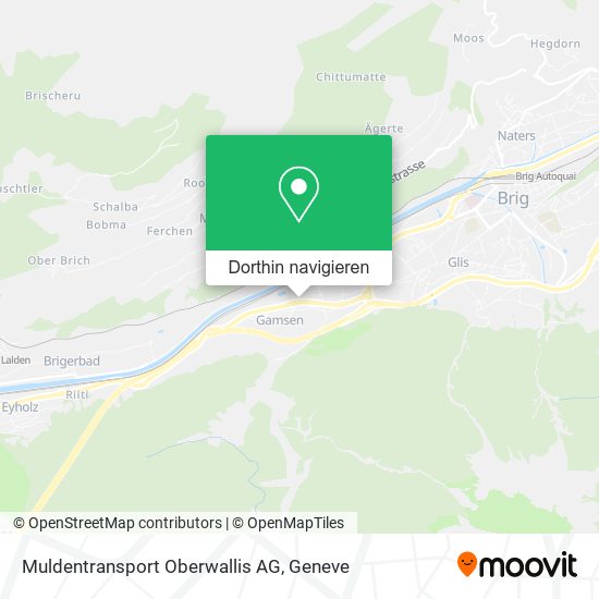 Muldentransport Oberwallis AG Karte