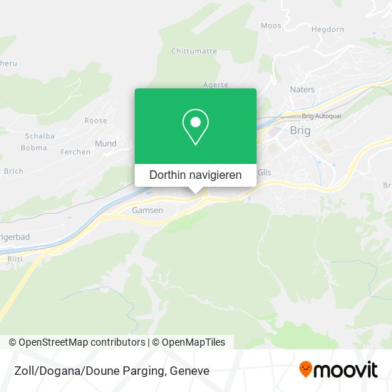 Zoll/Dogana/Doune Parging Karte