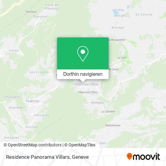 Residence Panorama Villars Karte