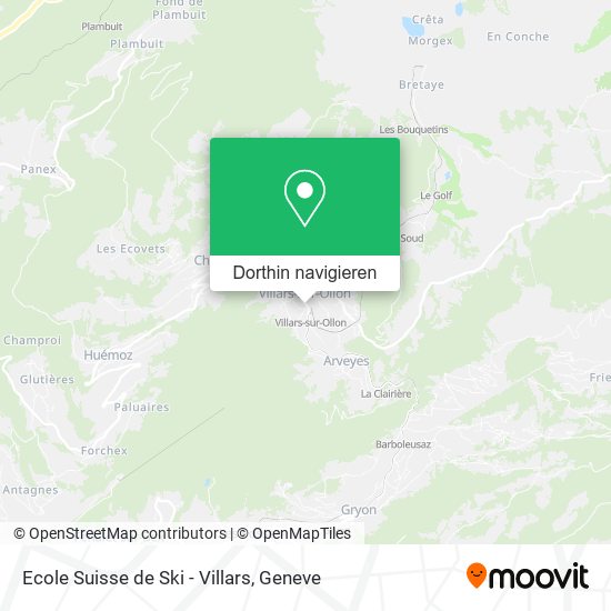 Ecole Suisse de Ski - Villars Karte