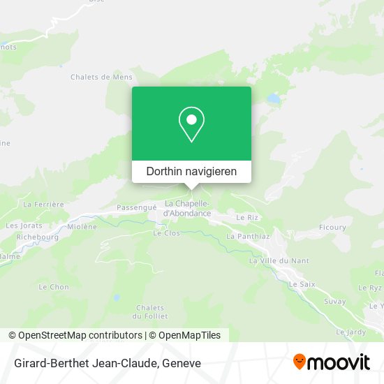 Girard-Berthet Jean-Claude Karte
