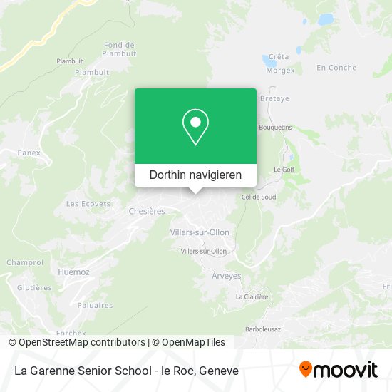 La Garenne Senior School - le Roc Karte