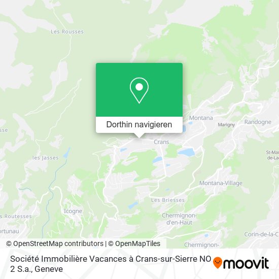 Société Immobilière Vacances à Crans-sur-Sierre NO 2 S.a. Karte