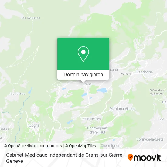 Cabinet Médicaux Indépendant de Crans-sur-Sierre Karte