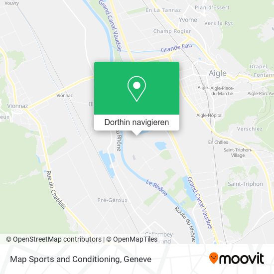 Map Sports and Conditioning Karte