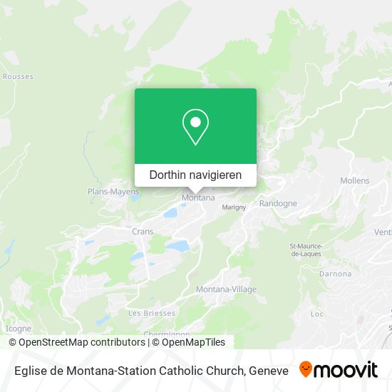 Eglise de Montana-Station Catholic Church Karte