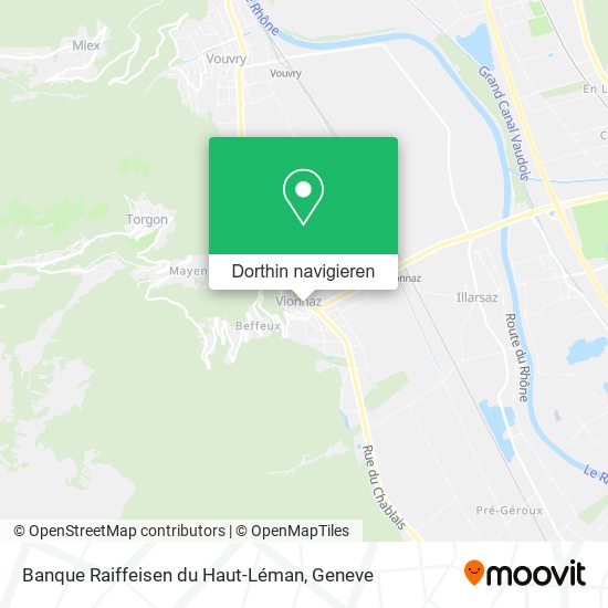 Banque Raiffeisen du Haut-Léman Karte
